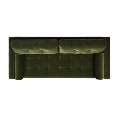 Mid Century Modern Olive Sofa for Stylish Living