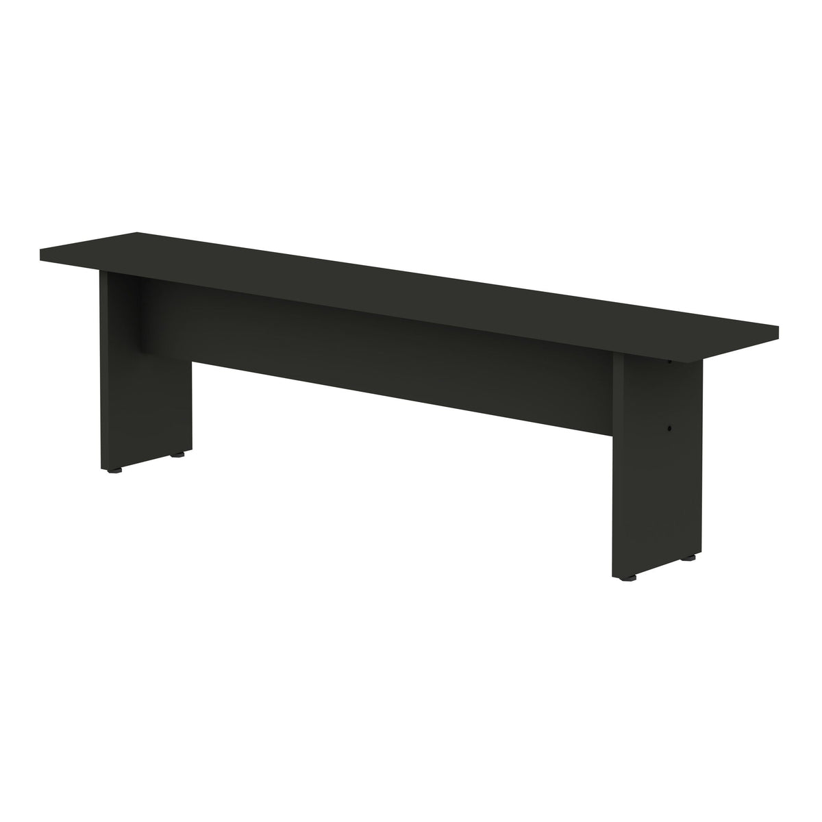Nomad Dining Bench for 2, black sturdy wood construction by HouseOfZazla on Tampa Home & Garden Store
