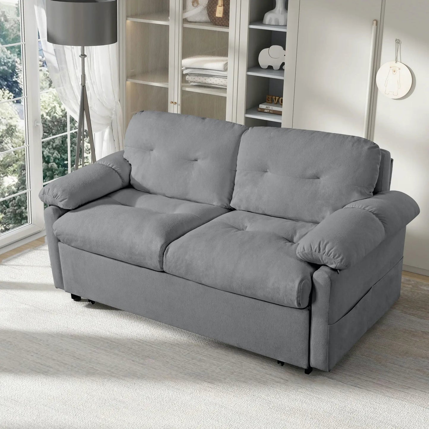 Convertible Sofa Bed Queen 3 in 1 with Storage