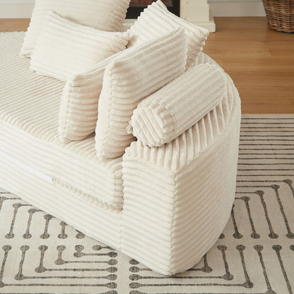 Semi Circular 2 in 1 Sofa Bed with Neck Pillow