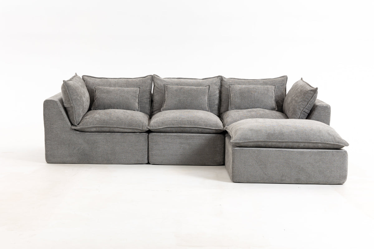 Oversized Modular Cloud Sofa And Cotton Fabric