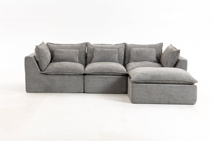 Oversized Modular Cloud Sofa And Cotton Fabric