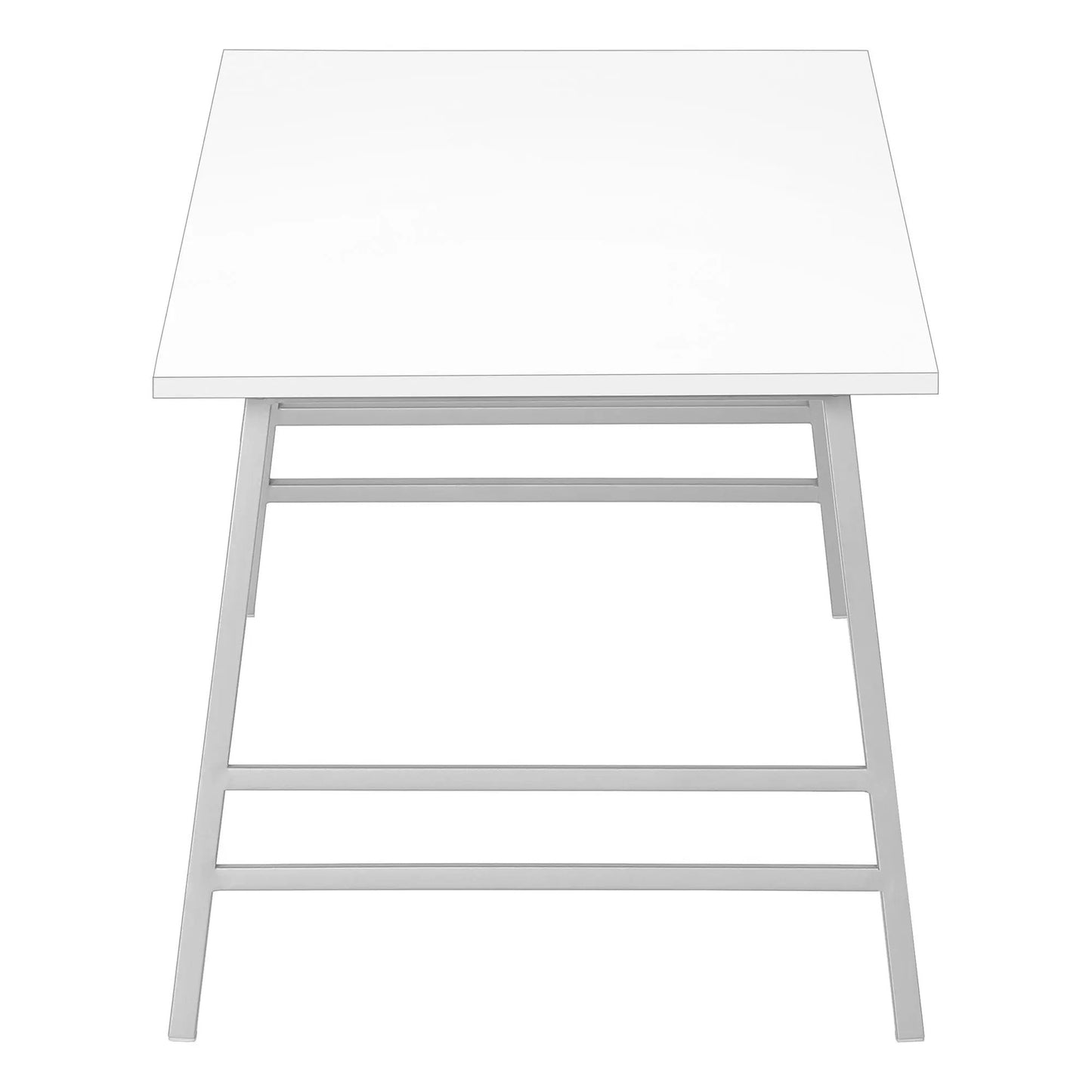 Coffee table rectangular modern style with white top and metal frame Unique Piece Furniture on Tampa Home & Garden Store