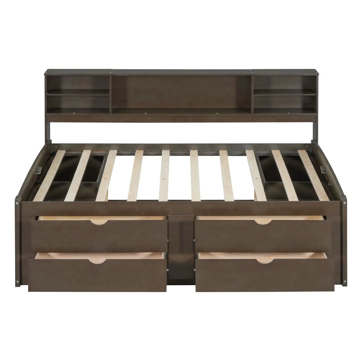 Daybed with Two Bedside Cabinets and Four Drawers