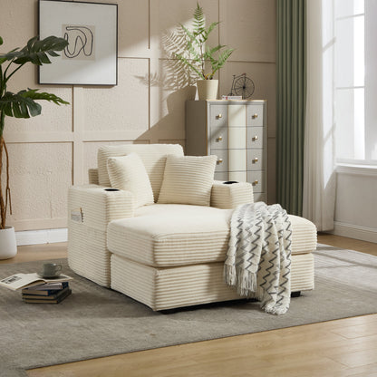 Quality Corduroy Chaise and a Relaxing Home Sofa