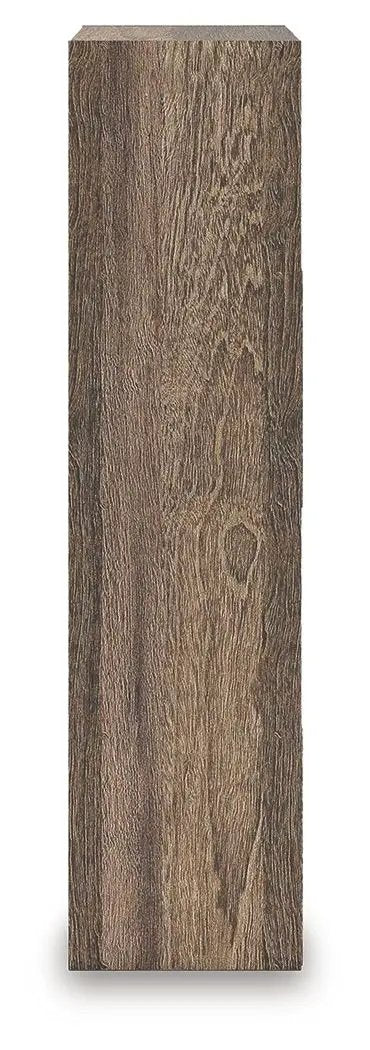 Shallifer Cube Organizer in dark wood grain finish, tall storage unit by Unique Piece Furniture on Tampa Home & Garden Store