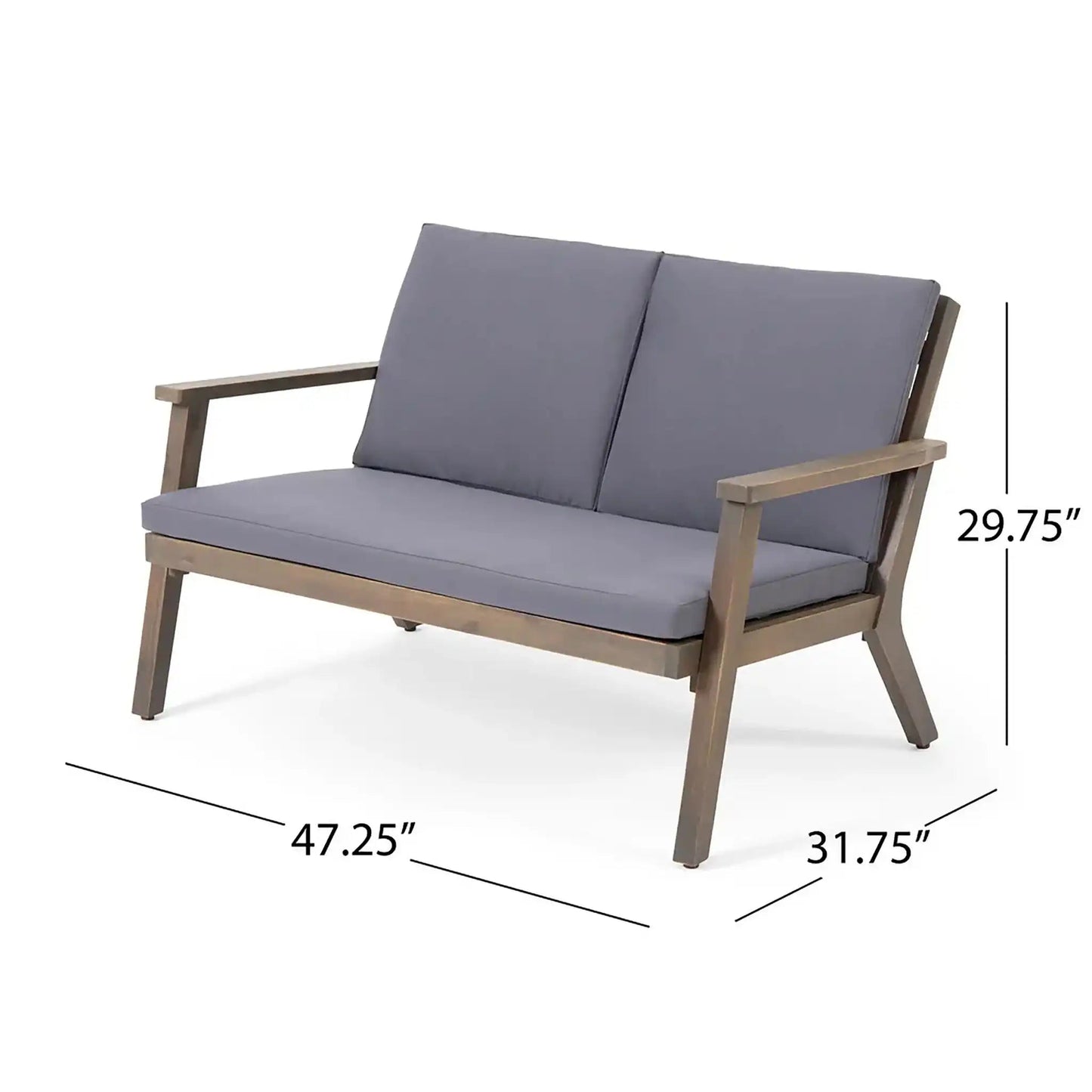 Avacyn Outdoor Acacia Wood 4 Seater and Cushions