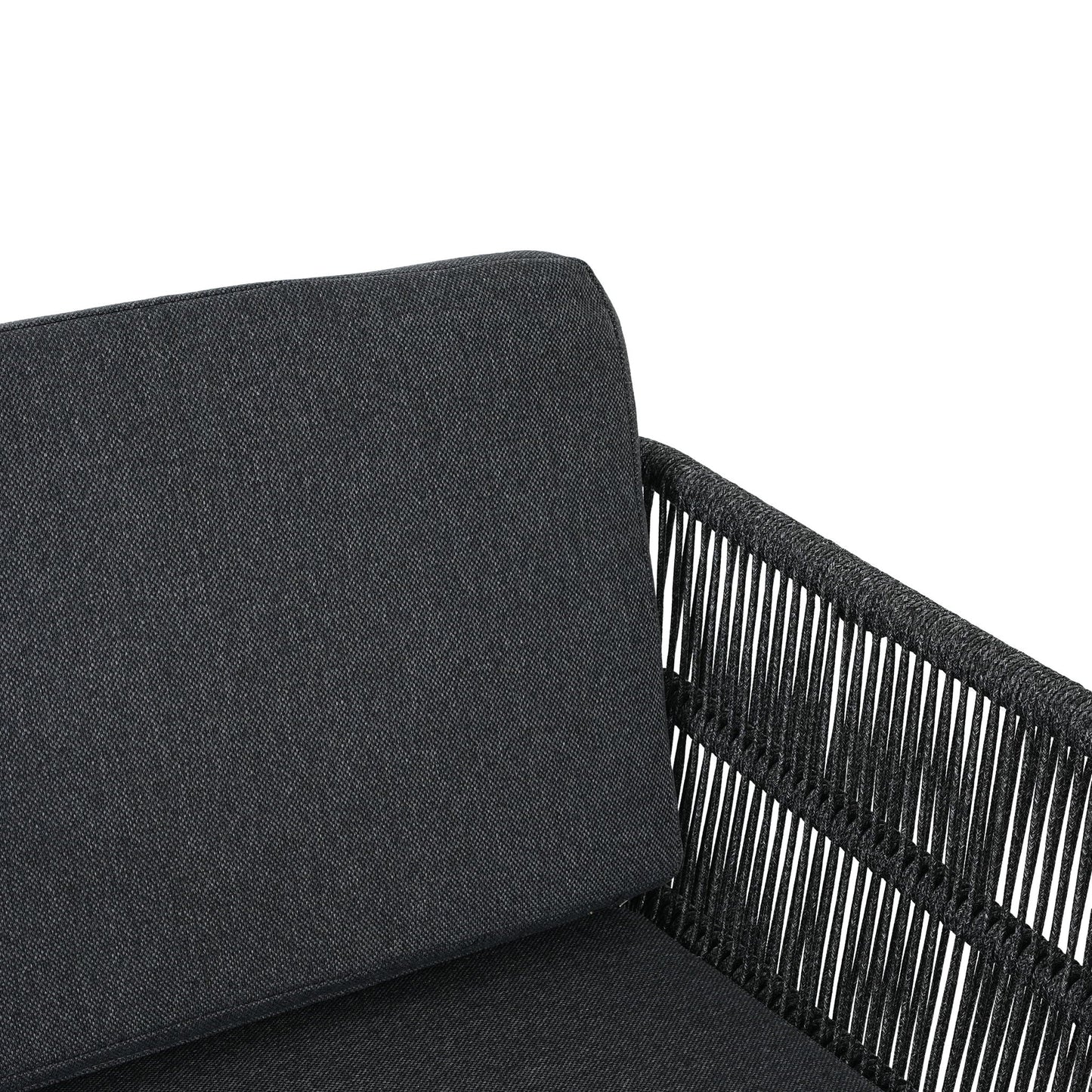 Durable Aluminum Outdoor Dining Chairs Set of Two