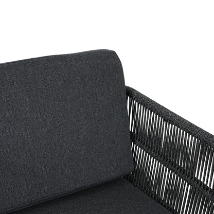 Durable Aluminum Outdoor Dining Chairs Set of Two