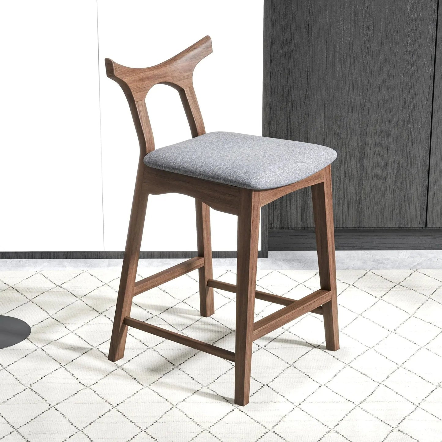 Hester Upholstered Square Bar Chair Set of 2