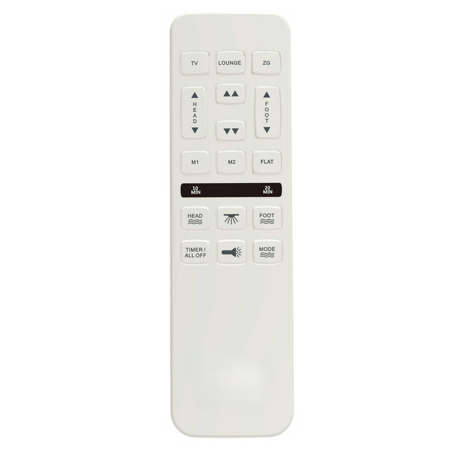 Queen adjustable bed base remote with head/foot incline and vibration controls, HouseOfZazla on Tampa Home & Garden Store