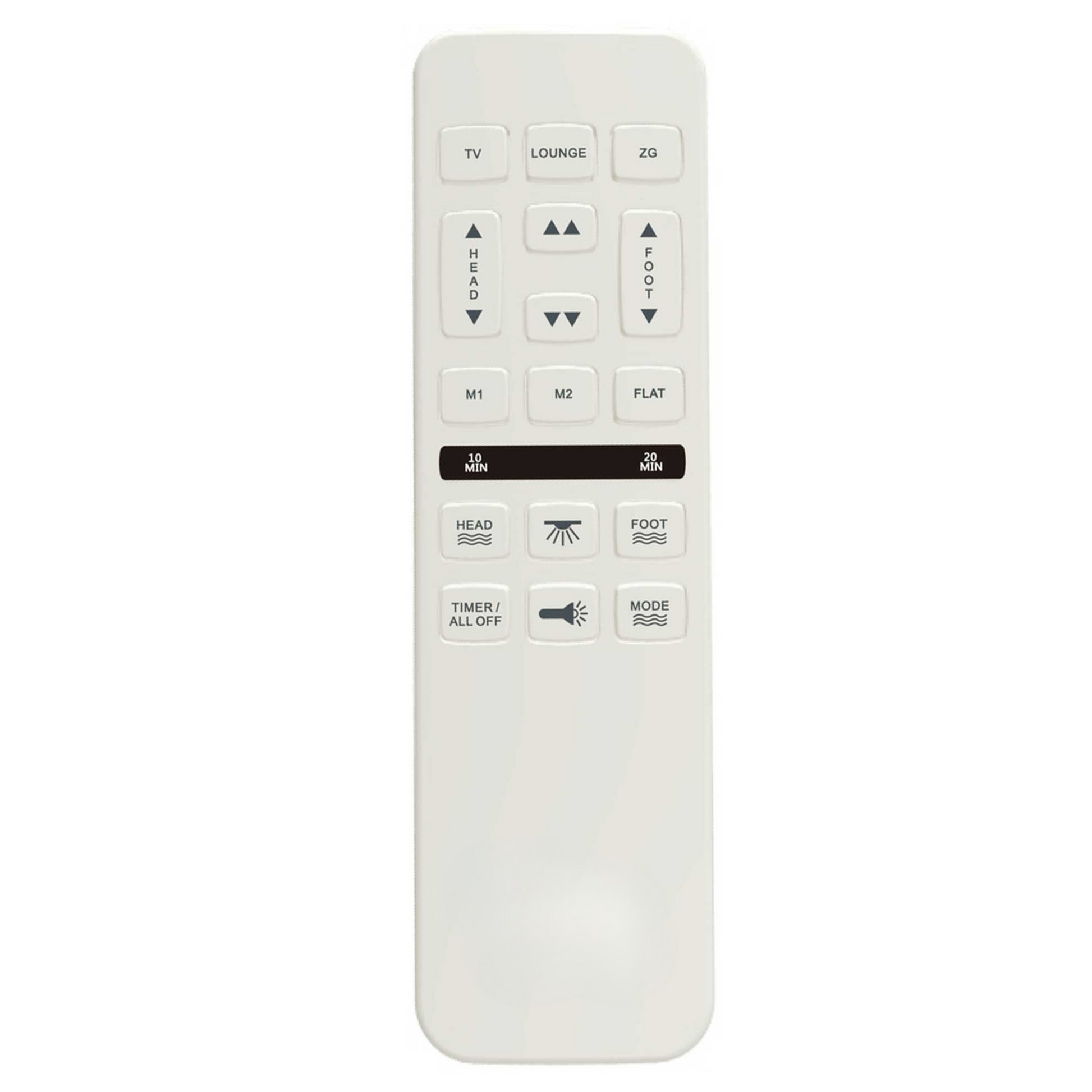 Queen adjustable bed base remote with head/foot incline and vibration controls, HouseOfZazla on Tampa Home & Garden Store