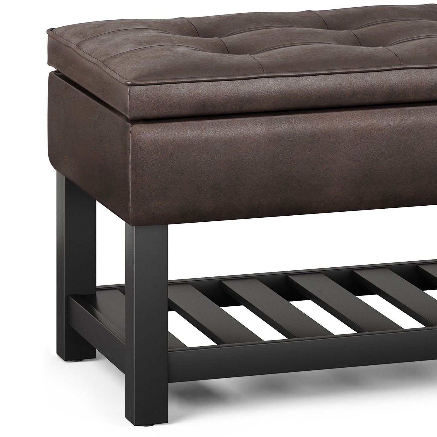 Cosmopolitan Storage Ottoman Bench Open Bottom