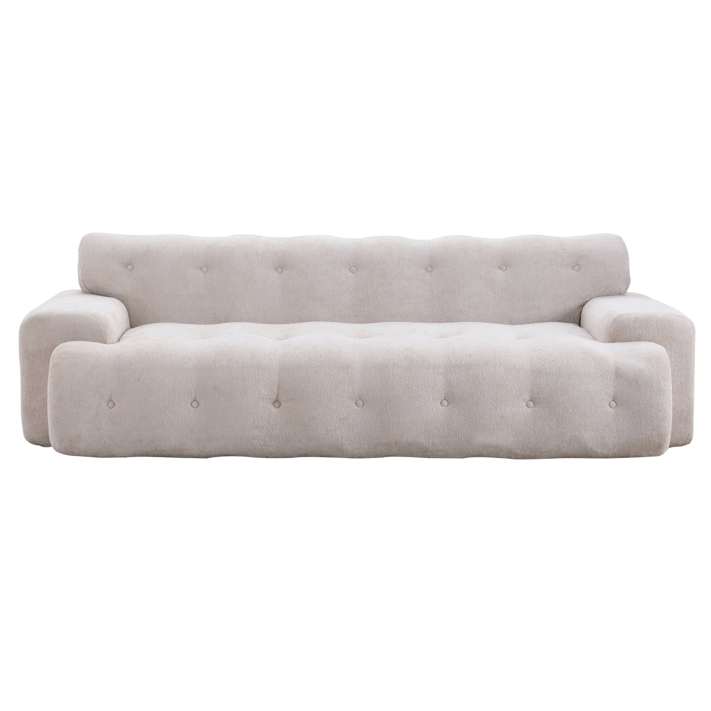 Cloud Chenille Sofa and Button Tufted Design