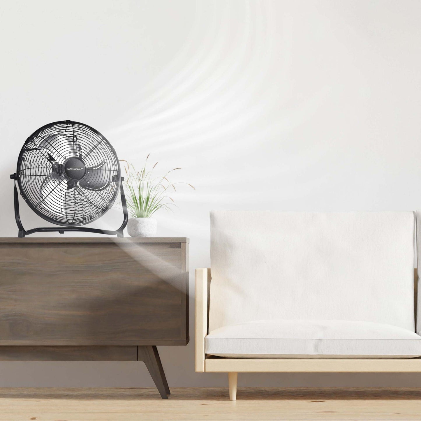 3 Speed Heavy Duty Metal Floor Fan and Tilt Head