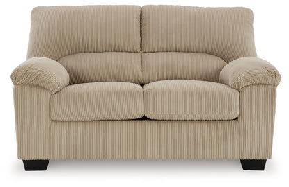 SimpleJoy Corduroy Living Room Sofa and Loveseat