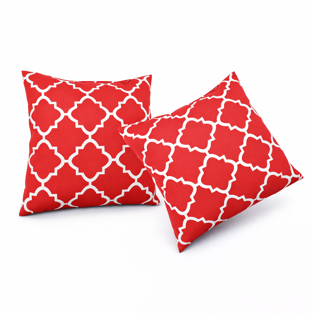 Two Pack of Waterproof Outdoor Throw Pillows