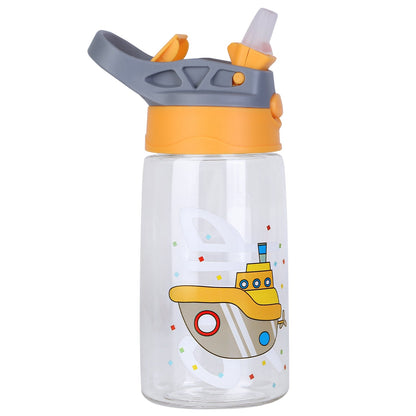 GemGear 16.2oz leak-proof kids water bottle with gray/orange lid and ship graphic on Tampa Home & Garden Store