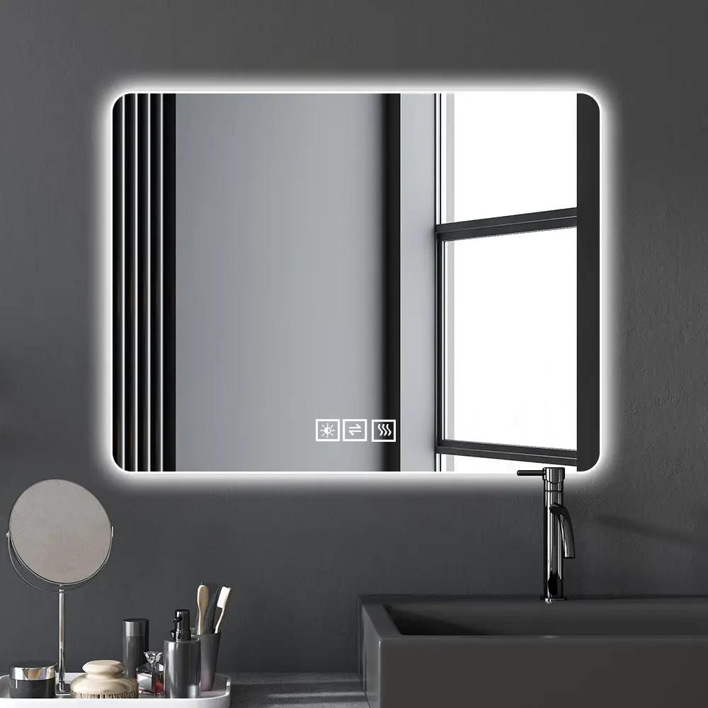 28 Inch LED Bathroom Mirror With Backlit Anti Fog