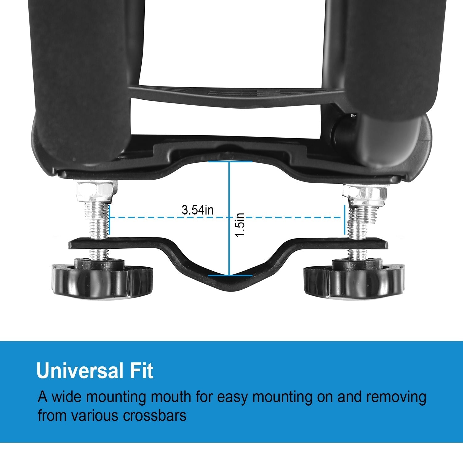 GemGear J-bar kayak carrier pair with universal fit, black heavy-duty roof rack mounts on Tampa Home & Garden Store