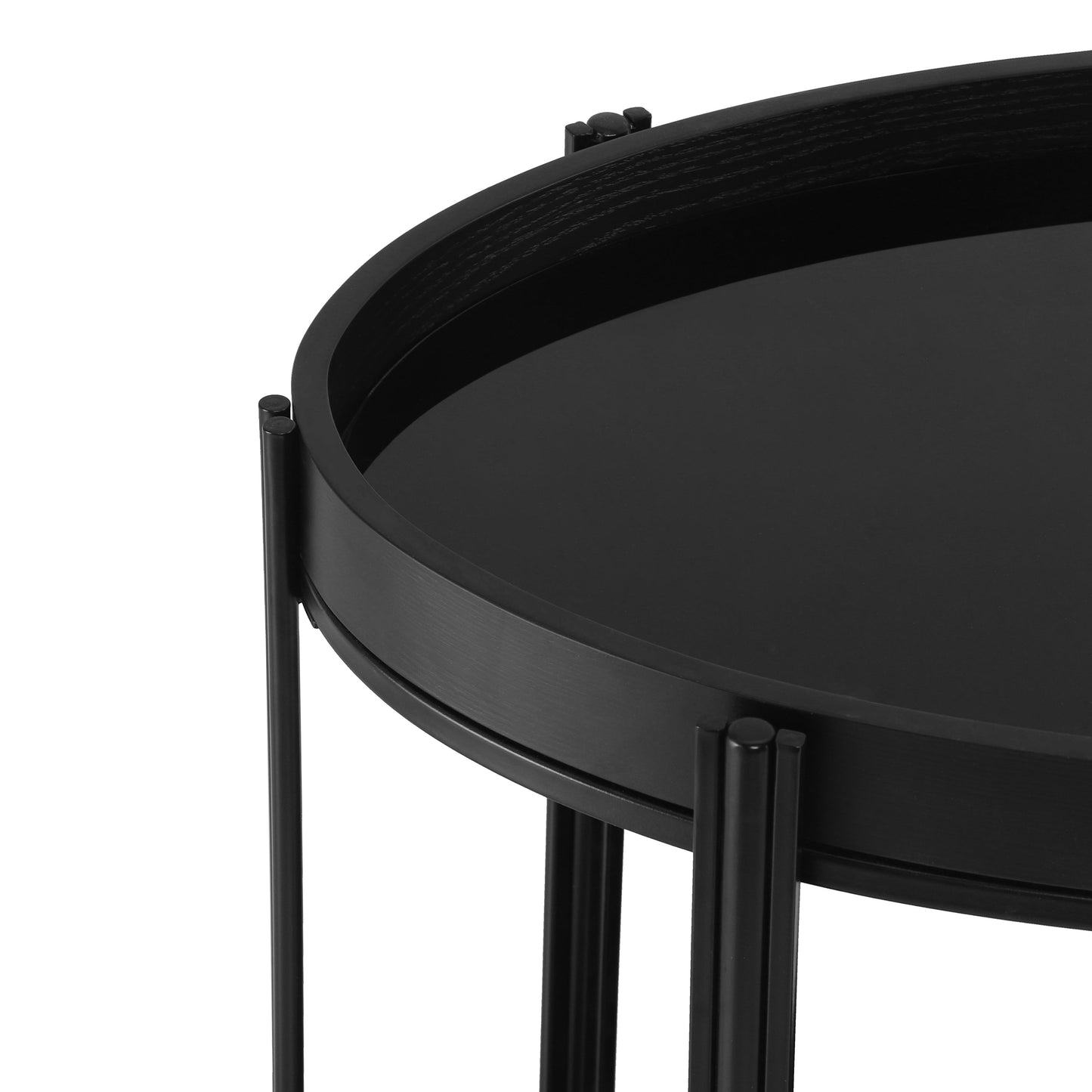 Oval Kitchen Island and Bar Cart With Glass Top