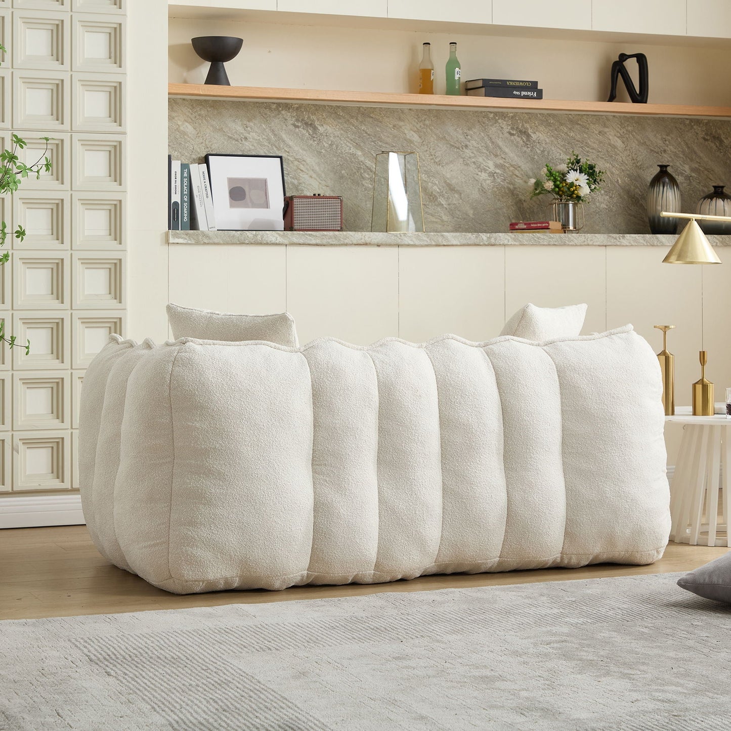 Cozy Beanbag Chair With Resilient Foam Core For 2
