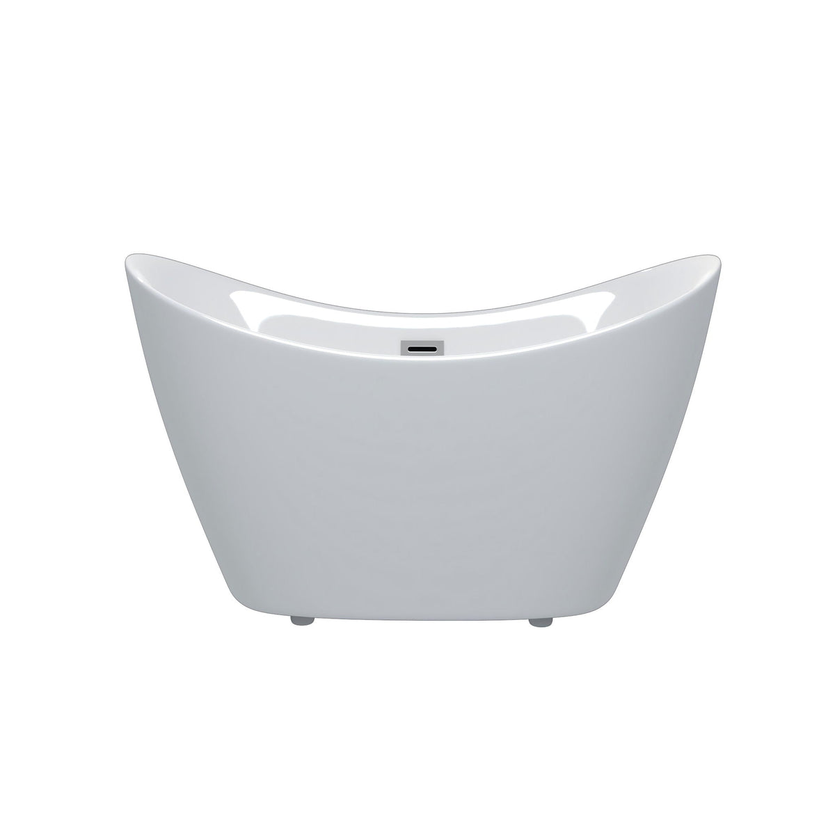 Freestanding white bathtub with overflow and ergonomic curved design, HouseOfZazla on Tampa Home & Garden Store