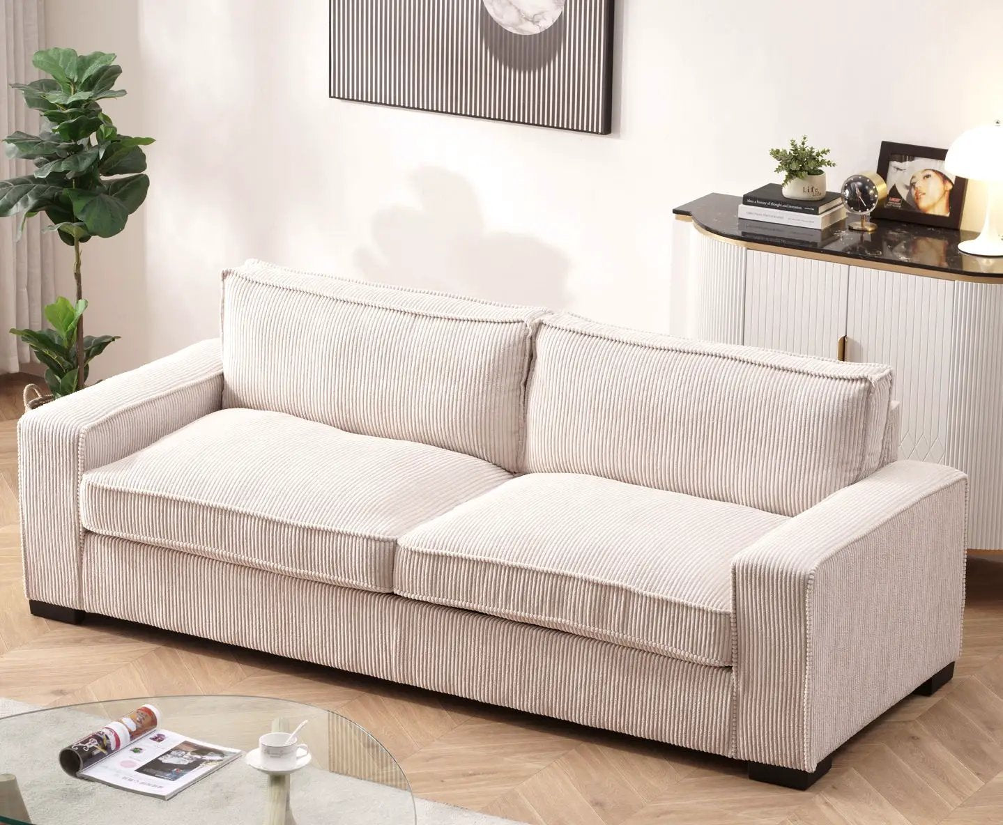 Luxe Sofa With Sleek Design and Spacious Comfort