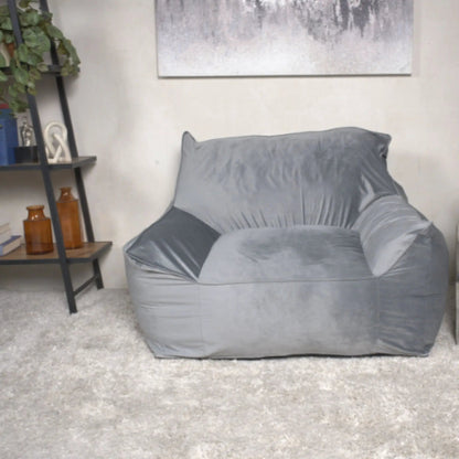 Allea Bean Bag Chair With Armrests For Two