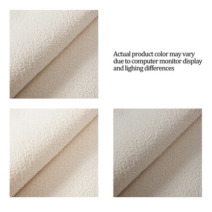 Carmen ivory boucle upholstery fabric swatches for king size bed by HouseOfZazla on Tampa Home & Garden Store