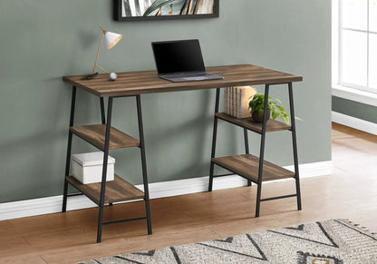 Industrial Computer Desk with Shelves for Home