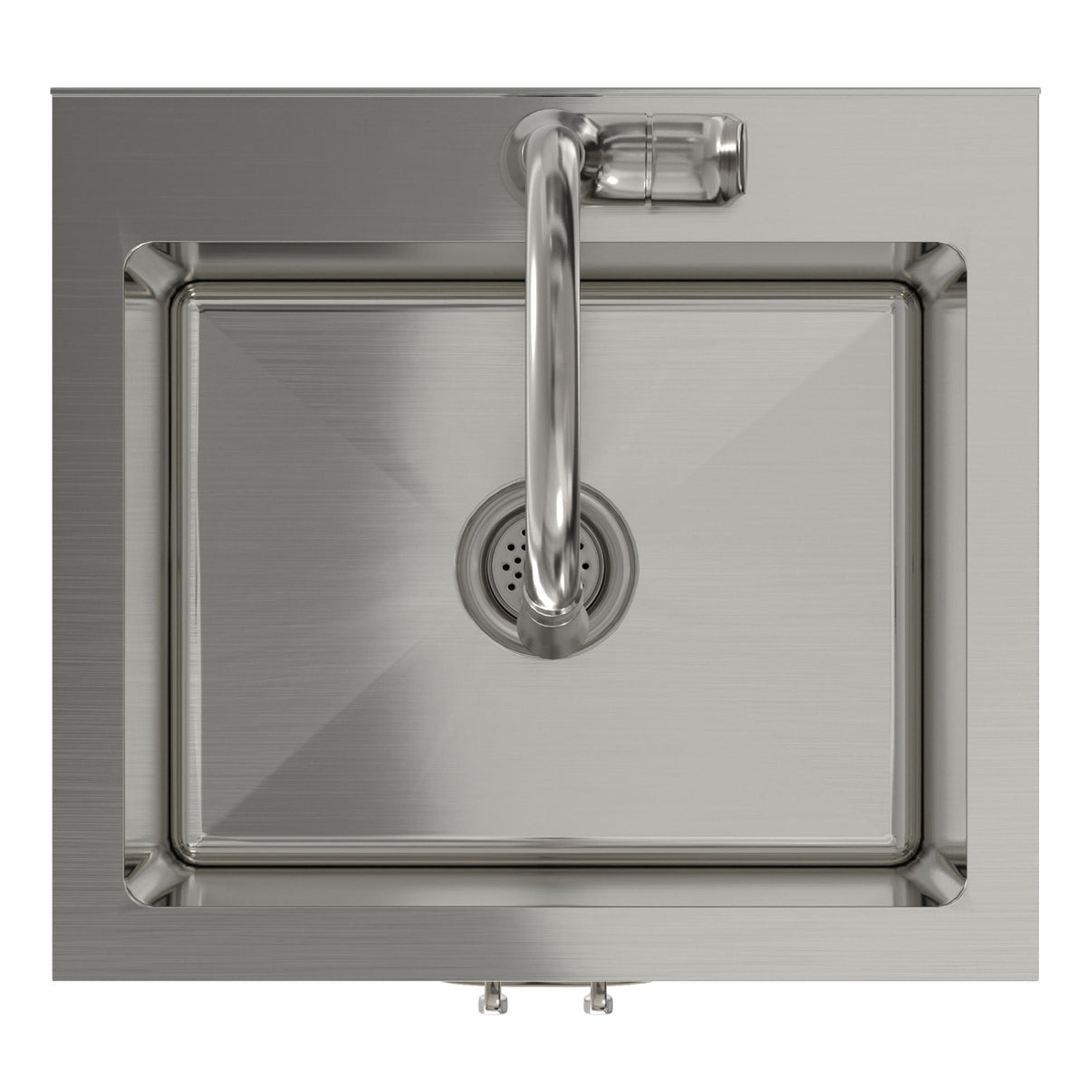 Deluxe Laundry Cabinet With Sink And Faucet Unit by HouseOfZazla, stainless steel vanity on Tampa Home & Garden Store