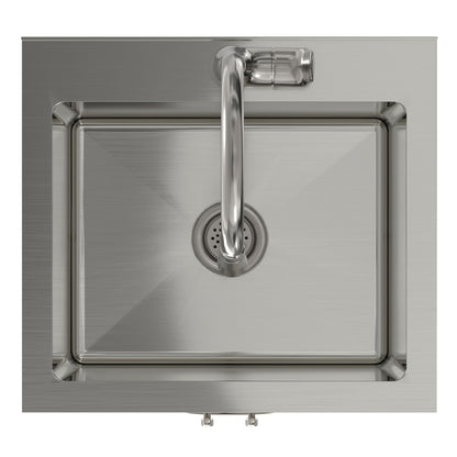 Deluxe Laundry Cabinet With Sink And Faucet Unit by HouseOfZazla, stainless steel vanity on Tampa Home & Garden Store