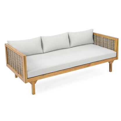 Wicker Outdoor Patio Furniture Set with Daybed