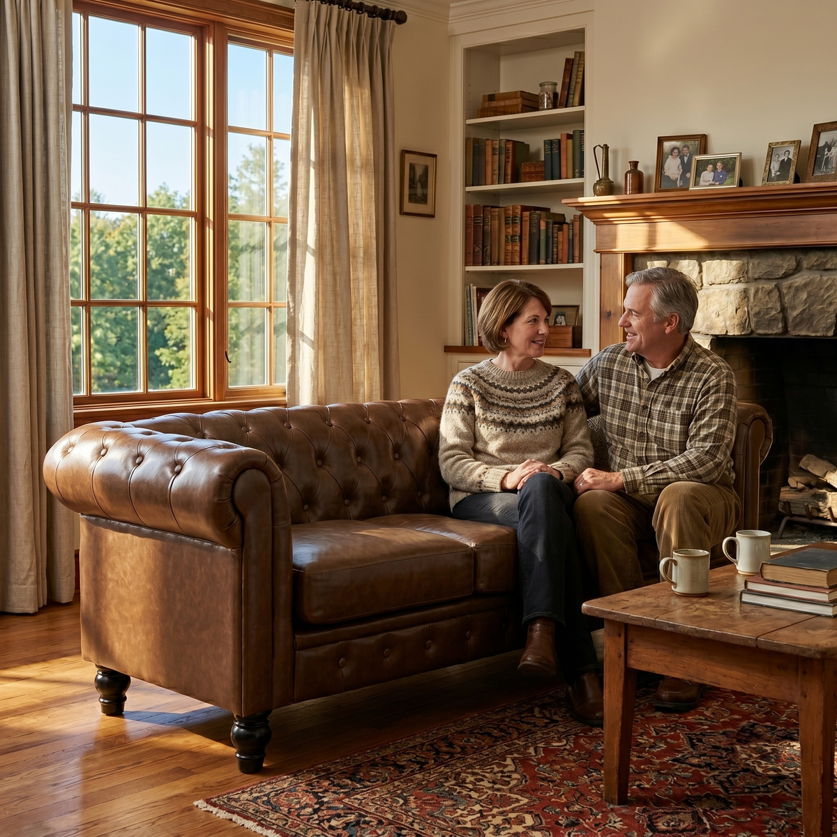 Elegant Tufted Sofa and Luxurious Comfort