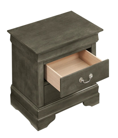 Traditional Nightstand Carved Bases and Curves