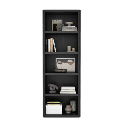 Open Bookcase with Adjustable Shelves by HouseOfZazla, black finish, 79 in tall on Tampa Home & Garden Store