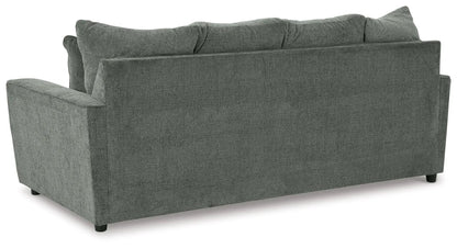 Stairatt Sofa, gray textured stationary sofa with three back cushions and upholstered arms on Tampa Home & Garden Store