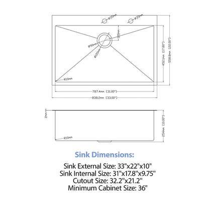 Drop In Kitchen Sink With Faucet And Dispenser