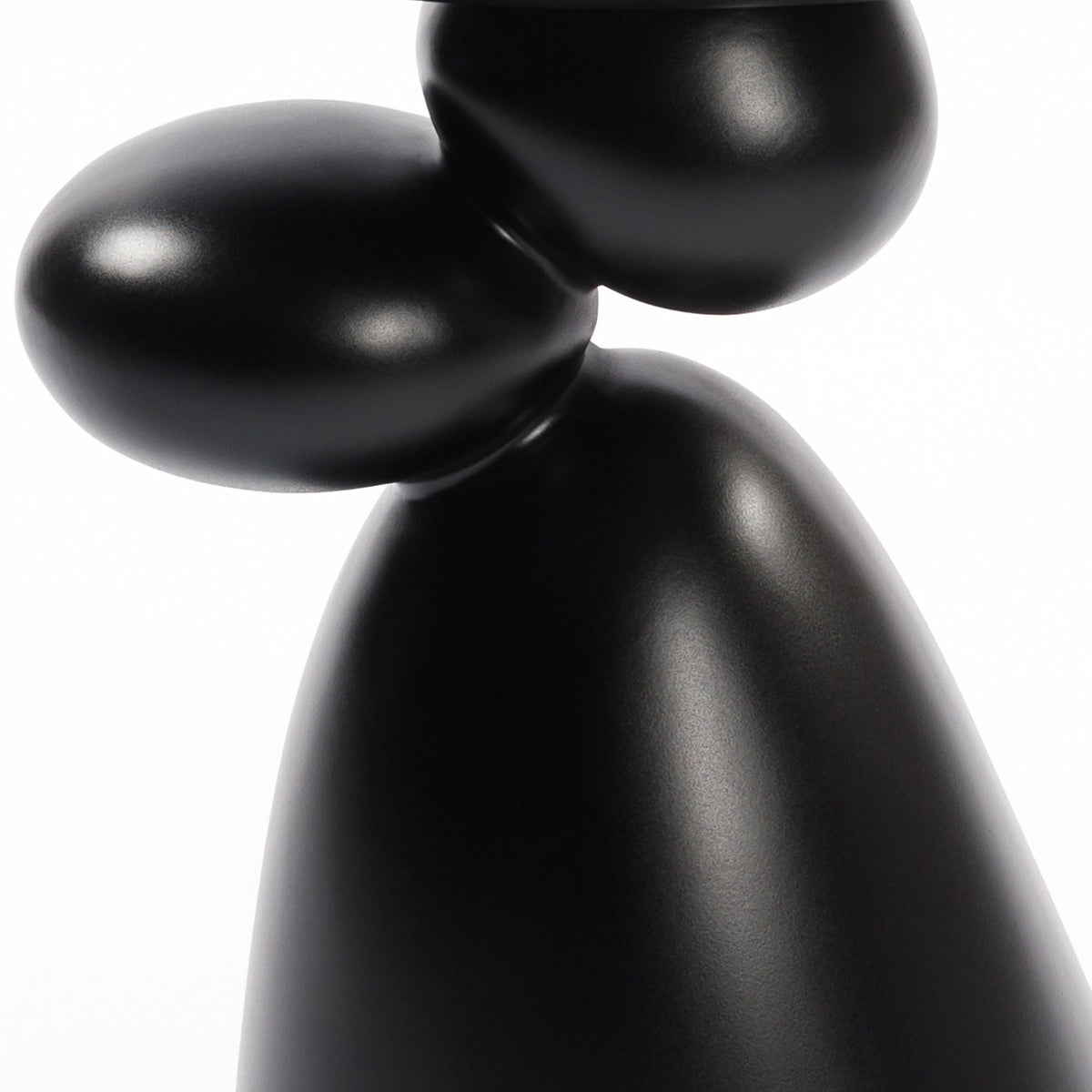 Lucky Stone Shaped End Table with sculptural black stone base HouseOfZazla on Tampa Home & Garden Store