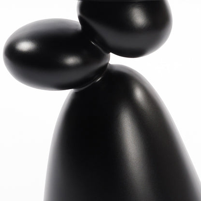 Lucky Stone Shaped End Table with sculptural black stone base HouseOfZazla on Tampa Home & Garden Store