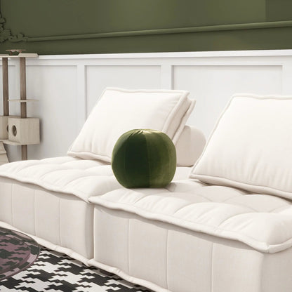 Luna round sphere throw pillow emerald green by Unique Piece Furniture on Tampa Home & Garden Store