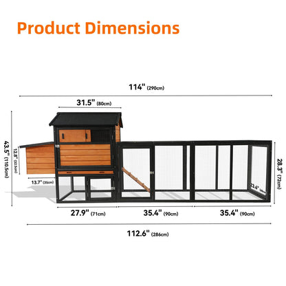 Chicken coop with run and nesting box by HouseOfZazla, black metal frame with mesh run on Tampa Home & Garden Store