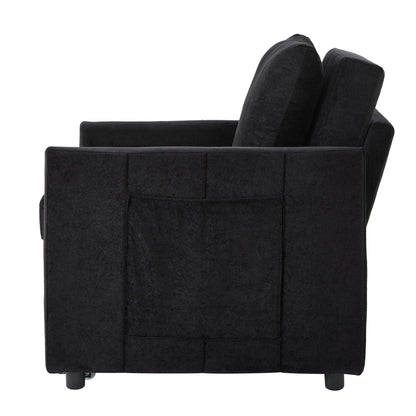 Convertible Sleeper Sofa and Storage Pockets