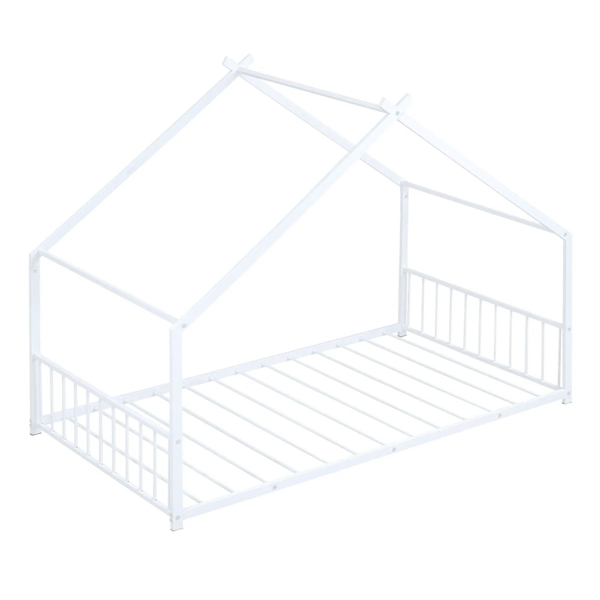 Metal House Bed canopy frame in white metal by Unique Piece Furniture on Tampa Home & Garden Store