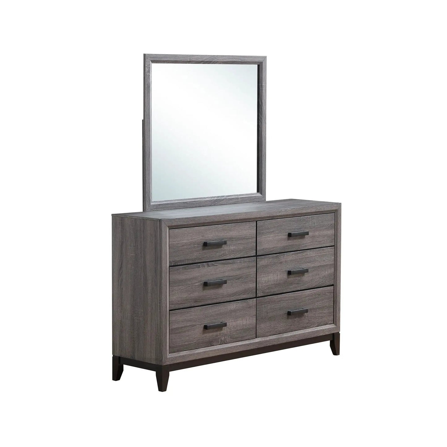 Mirage Mirror With Wood Trim for Dresser