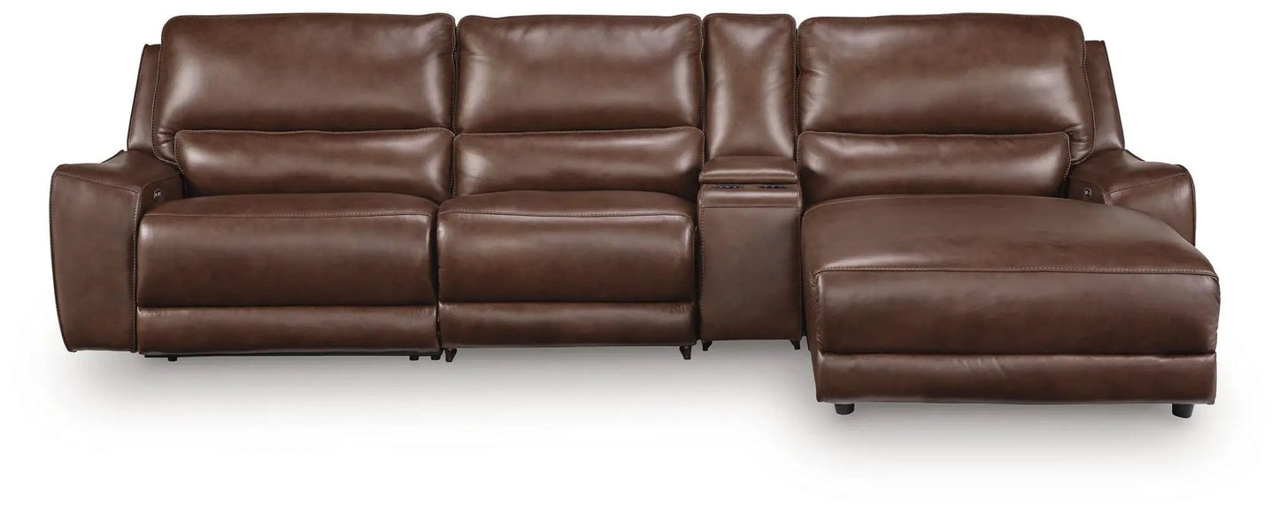DeepWakes Power Reclining Sectional with Chaise