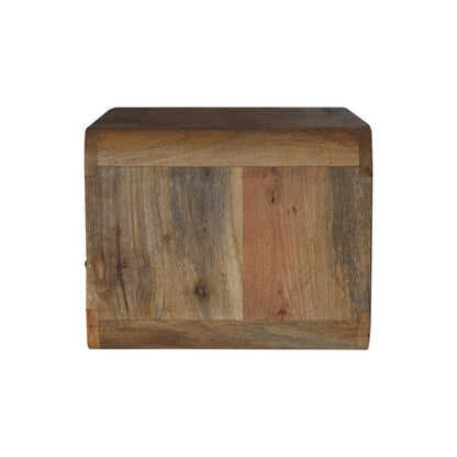 Large floating bedside nightstand Oak-ish with drawer and open slot, wood by HouseOfZazla on Tampa Home & Garden Store