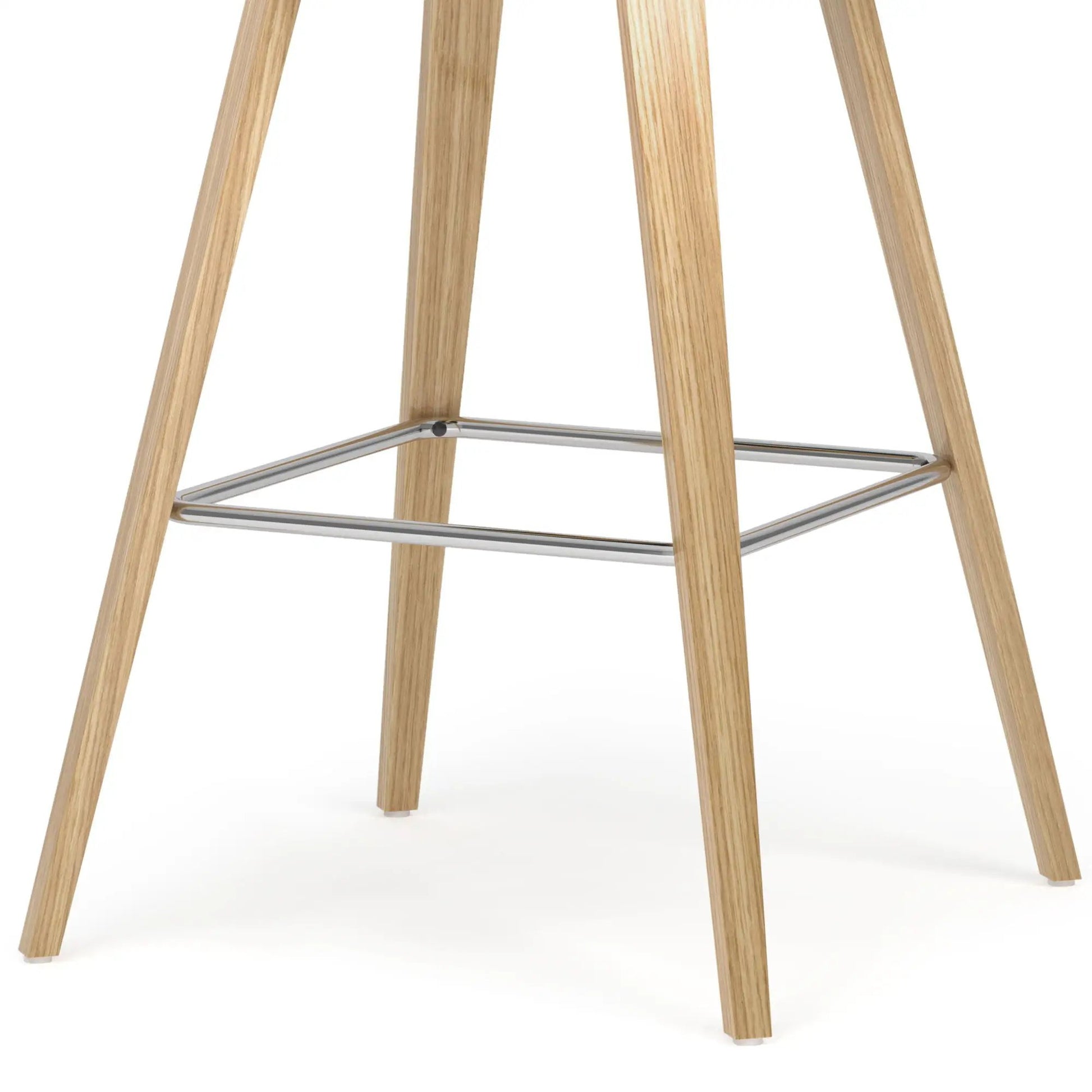 Randolph Bentwood counter height stools, set of 2, natural wood legs with chrome footrest on Tampa Home & Garden Store