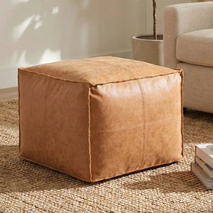 Brody Versatile Square Pouf for Living Rooms